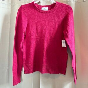 Old Navy‎ So Soft Womens Sweater Fuchsia Pink Medium Preppy Dopamine Boho 19149
